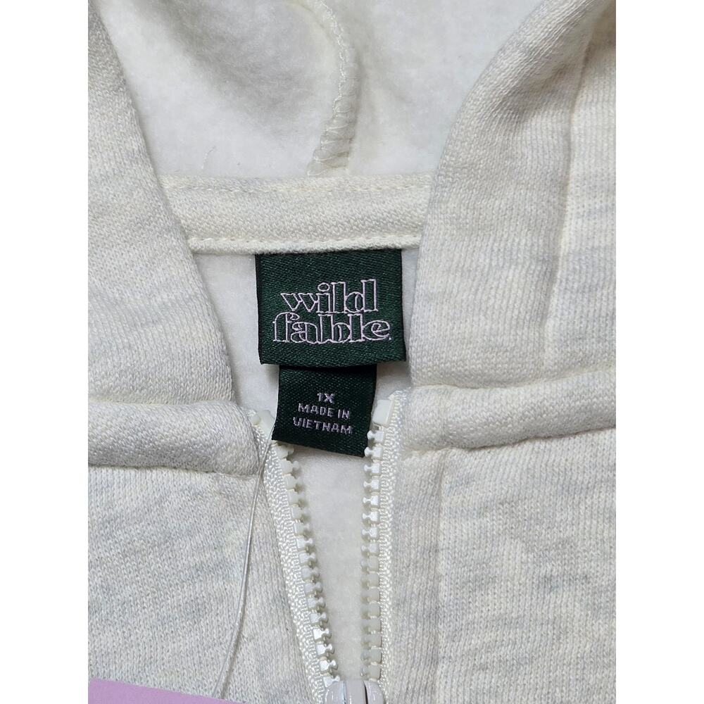 Wild Fable Full Zip Sweatshirt Jacket Heather Gray Pockets - Picture 5 of 6